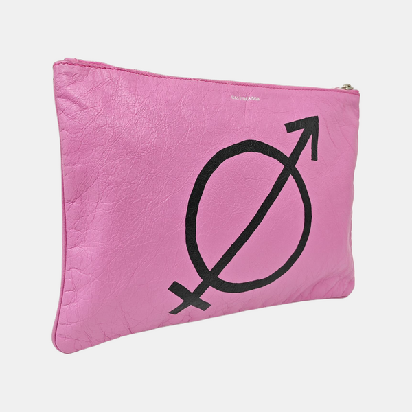Calfskin Clutch Pink