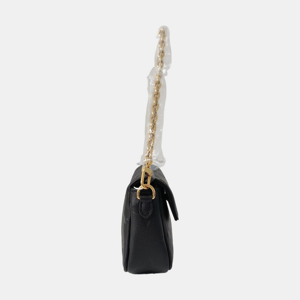 IVY Monogram Calfskin Black