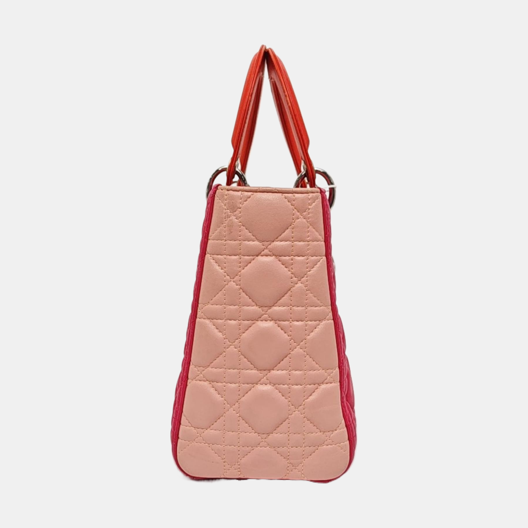 Lady Dior Medium Quilted Lambskin Red