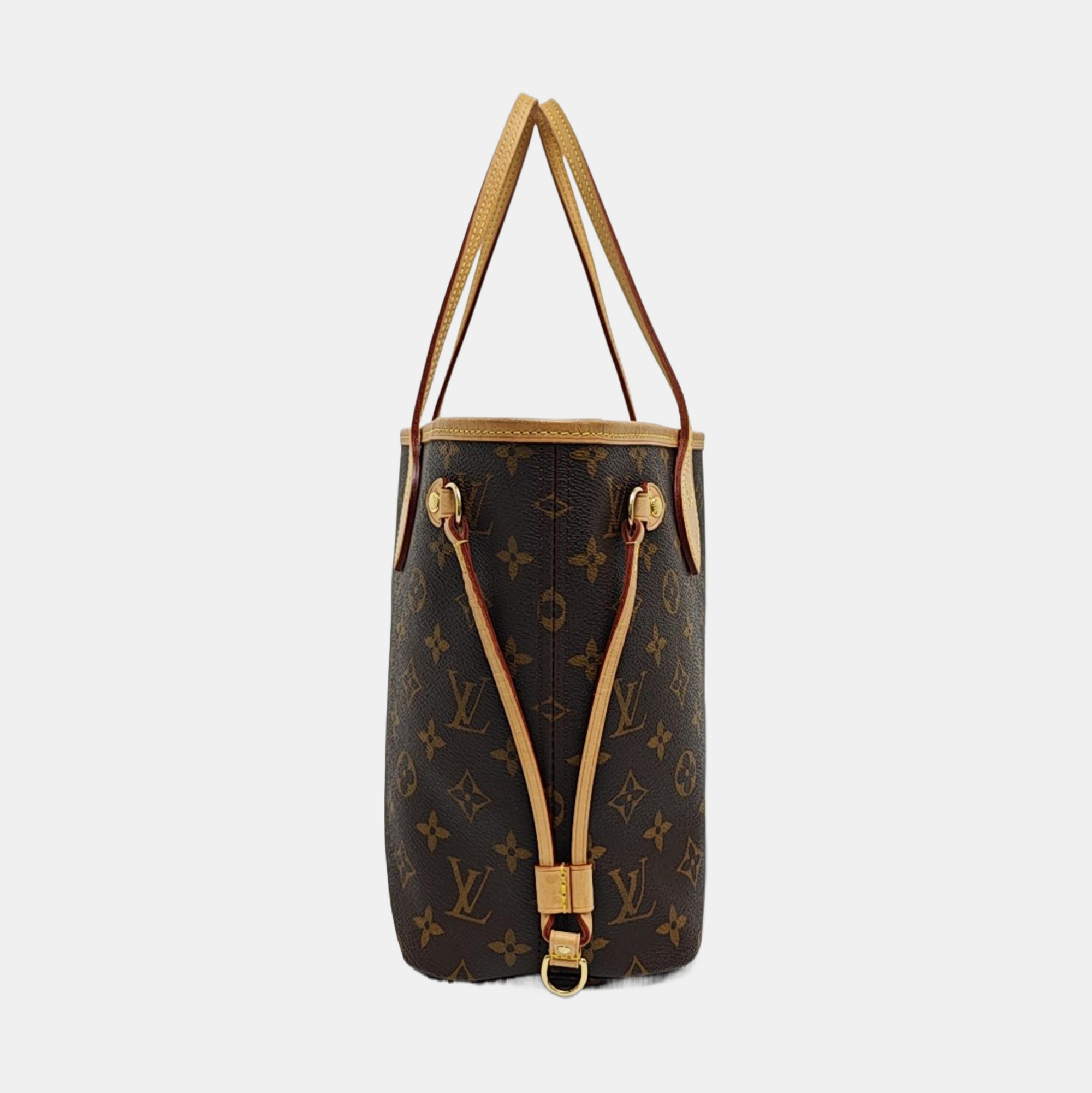 NEVERFULL PM Monogram Coated Canvas Brown