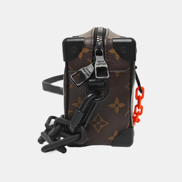 SOFT TRUNK Mini Monogram Coated Canvas Brown