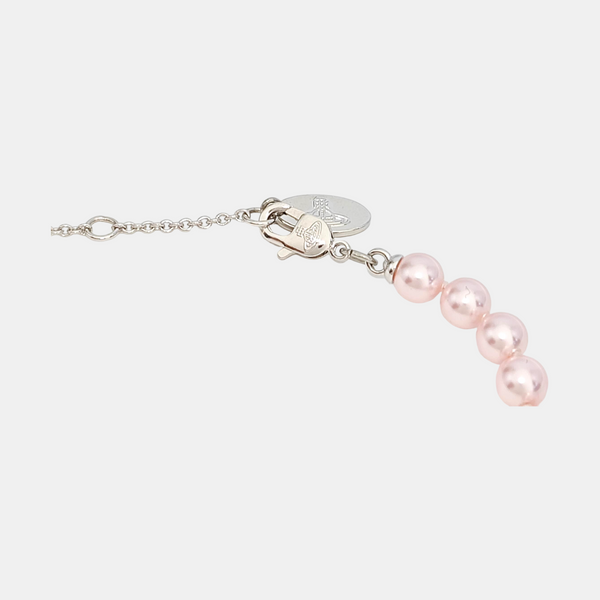 Faux Pearl Pink Necklace