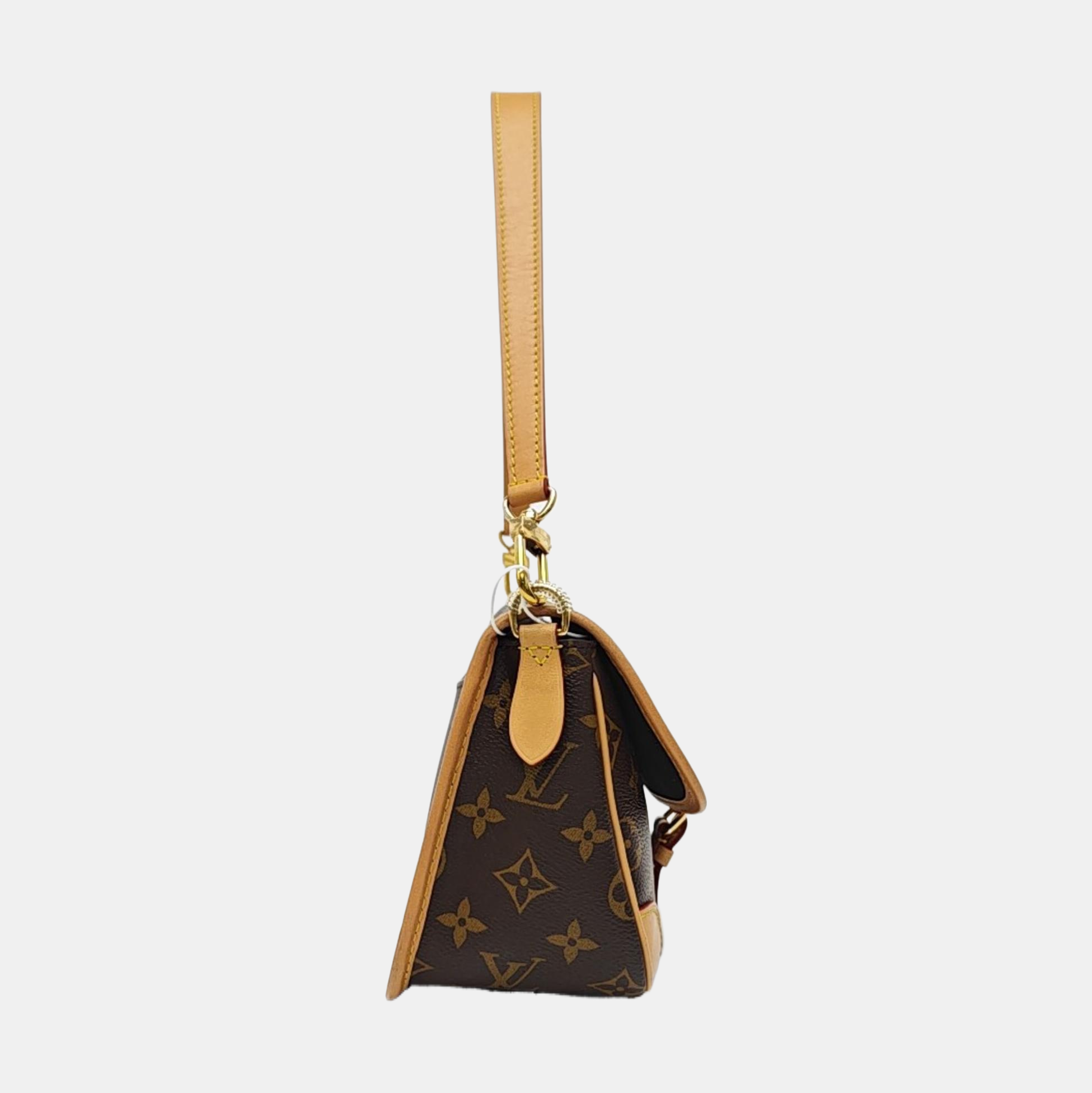 DIANE Monogram Coated Canvas Brown
