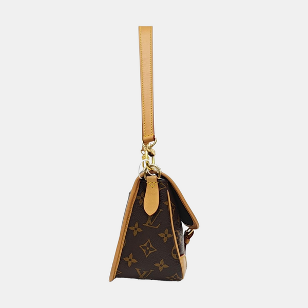DIANE Monogram Coated Canvas Brown