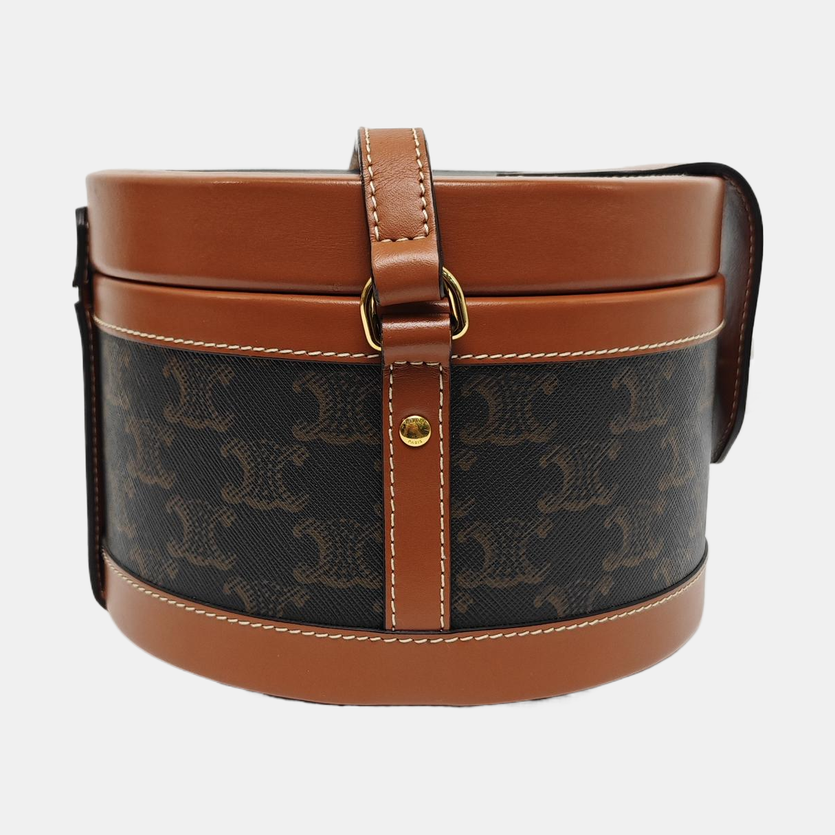 Authenticated pre-owned  TRIOMPHE Medium Coated Canvas Brown - Shoulder Bag at Looply