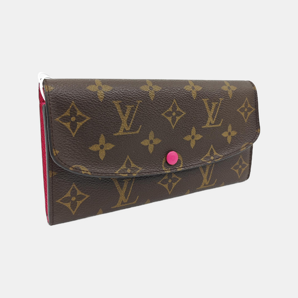 EMILIE Monogram Coated Canvas Brown Wallet