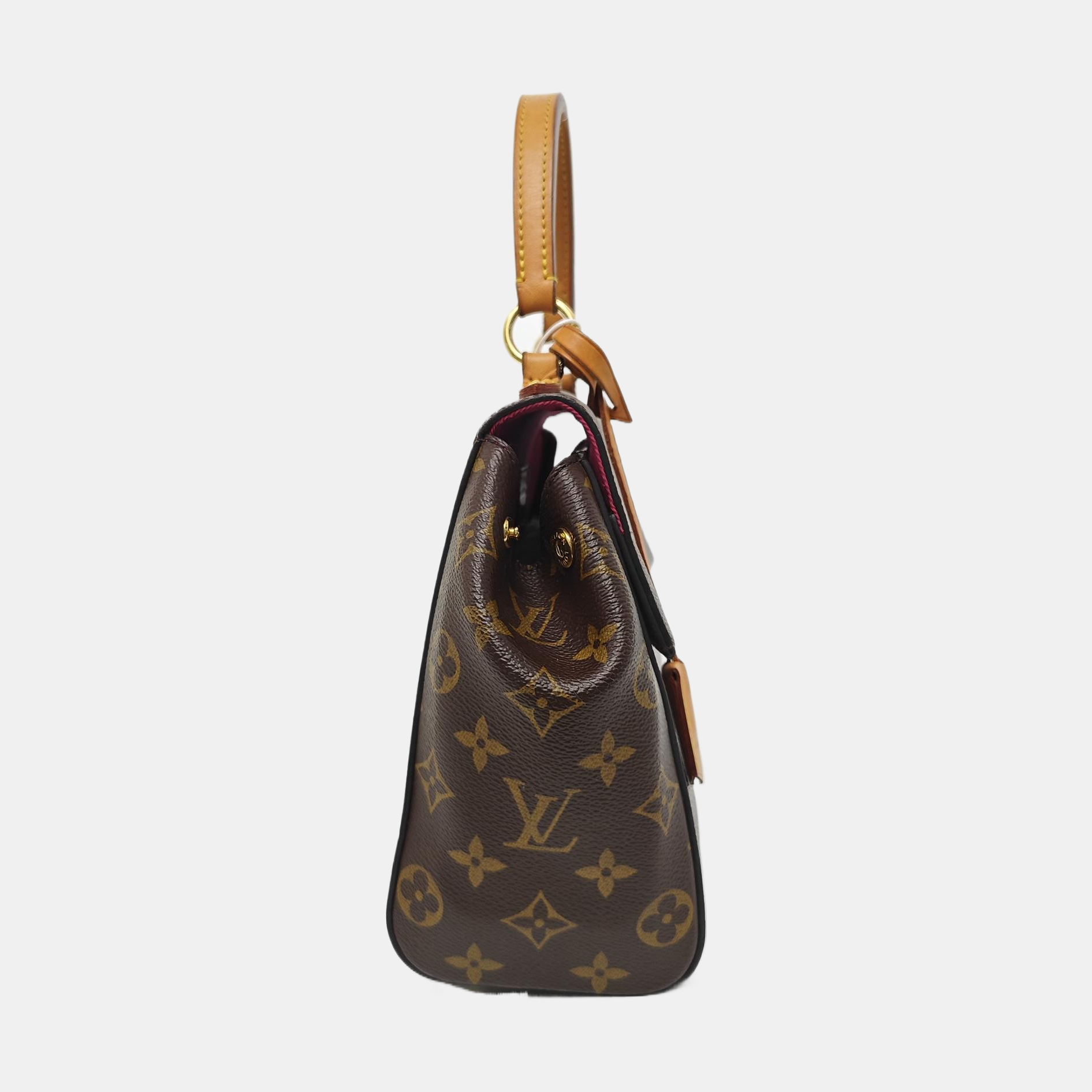 CLUNY PM Monogram Coated Canvas Brown