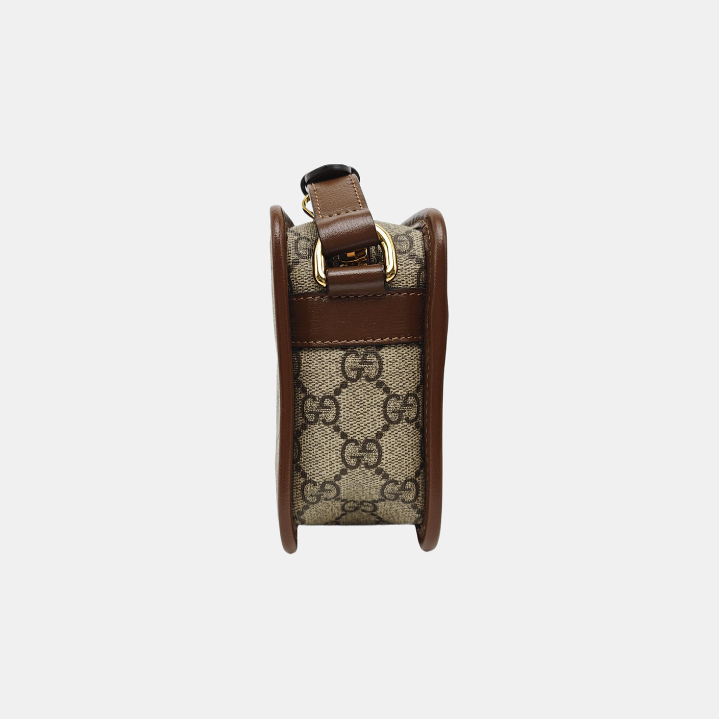GG Supreme Mini Monogram Coated Canvas Beige