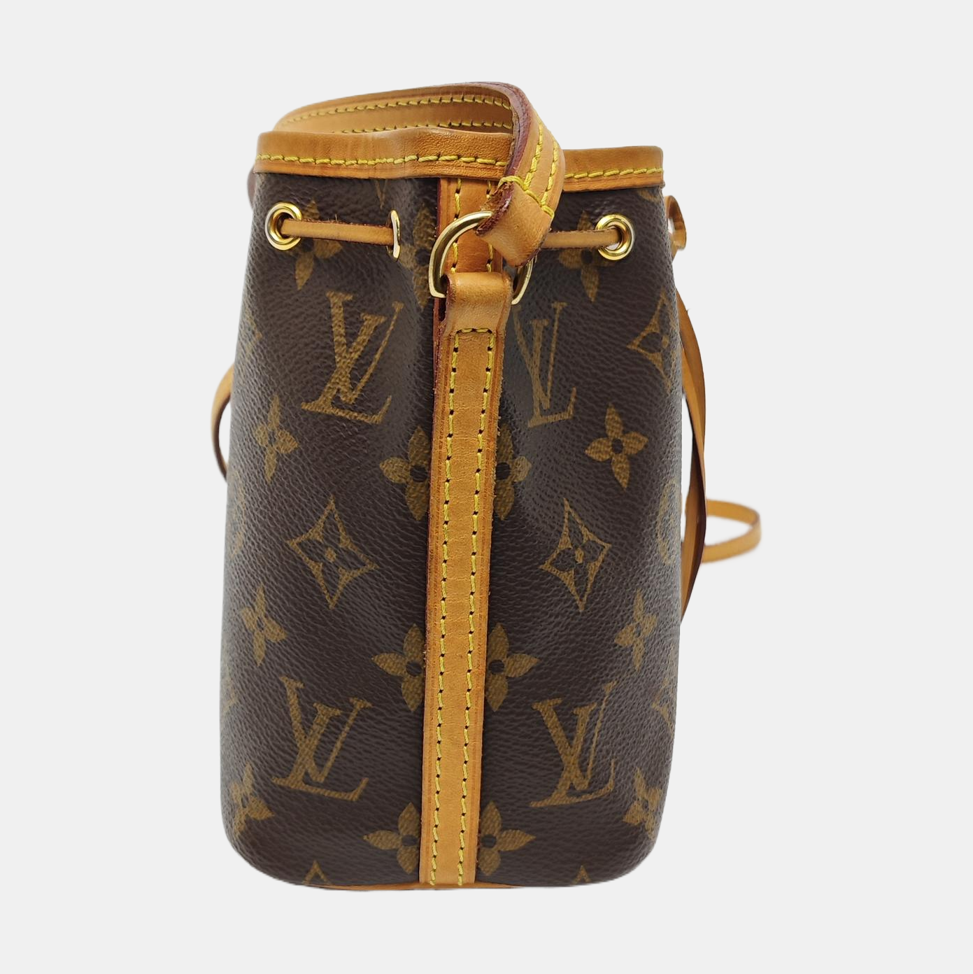 NÉONOÉ Nano Monogram Coated Canvas Brown