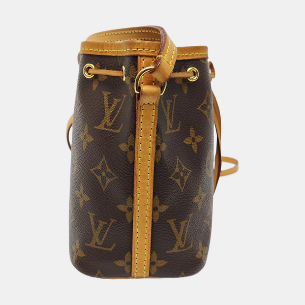 NÉONOÉ Nano Monogram Coated Canvas Brown
