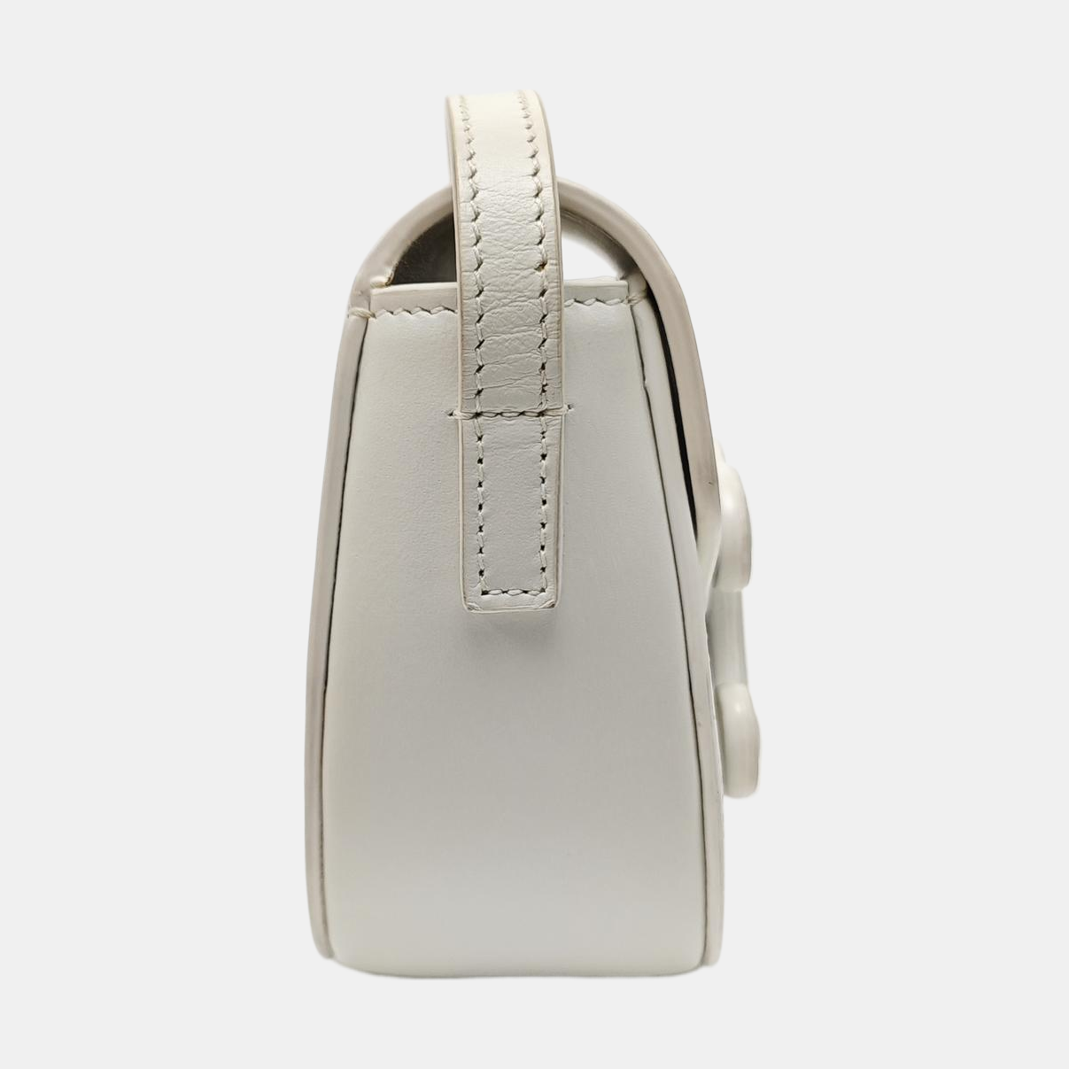 Calfskin Shoulder Bag White