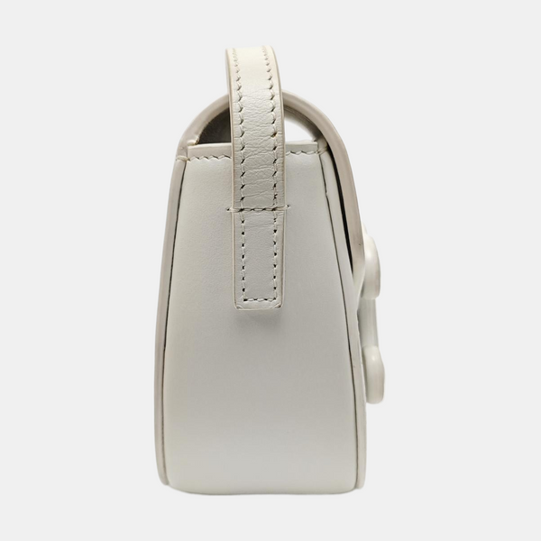 Calfskin Shoulder Bag White