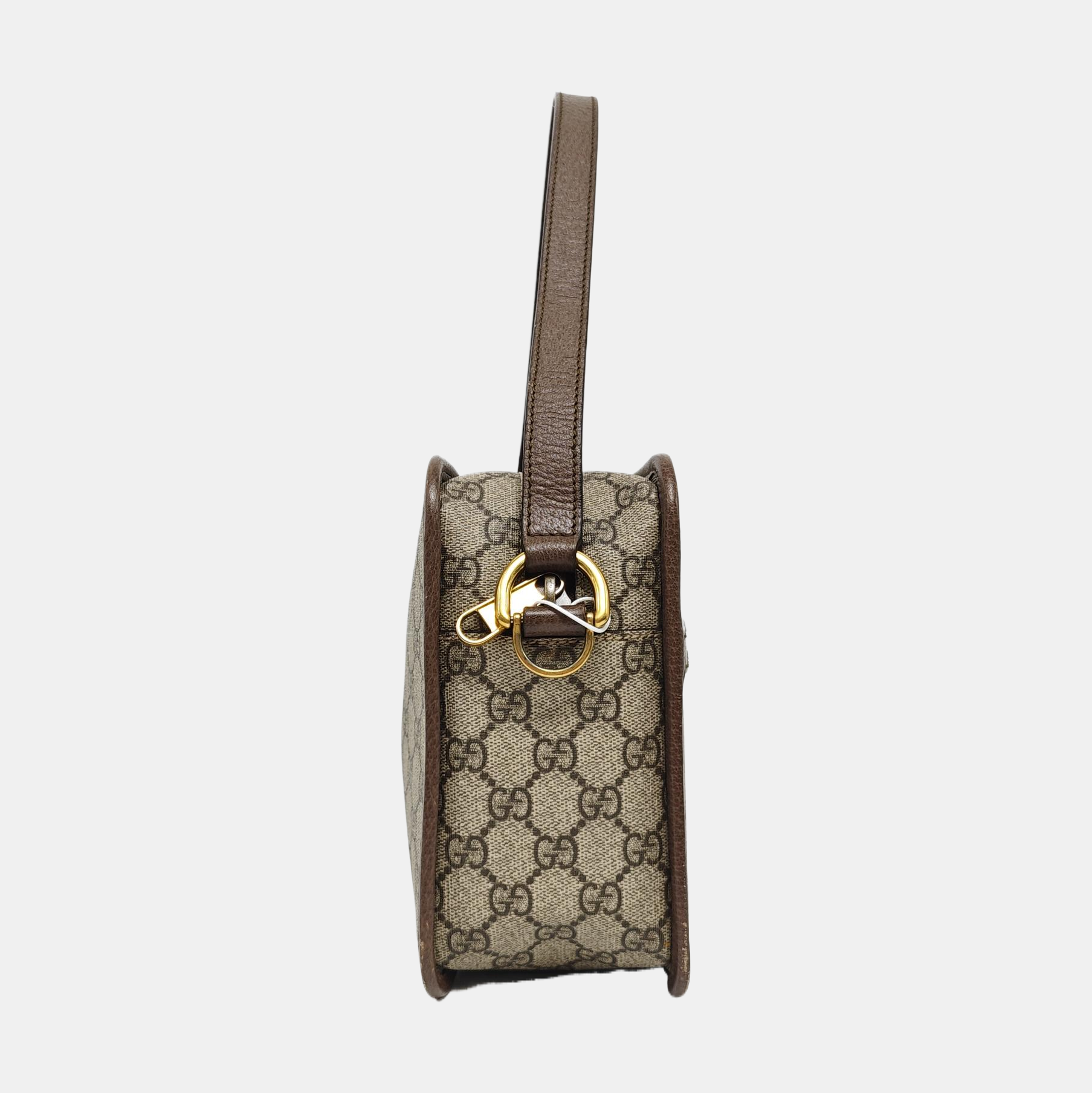 Ophidia Medium Monogram Coated Canvas Beige
