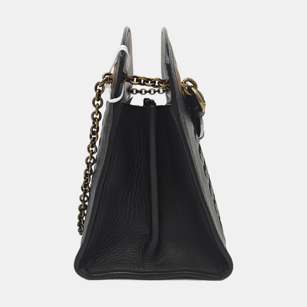 Lambskin Tote Bag Black