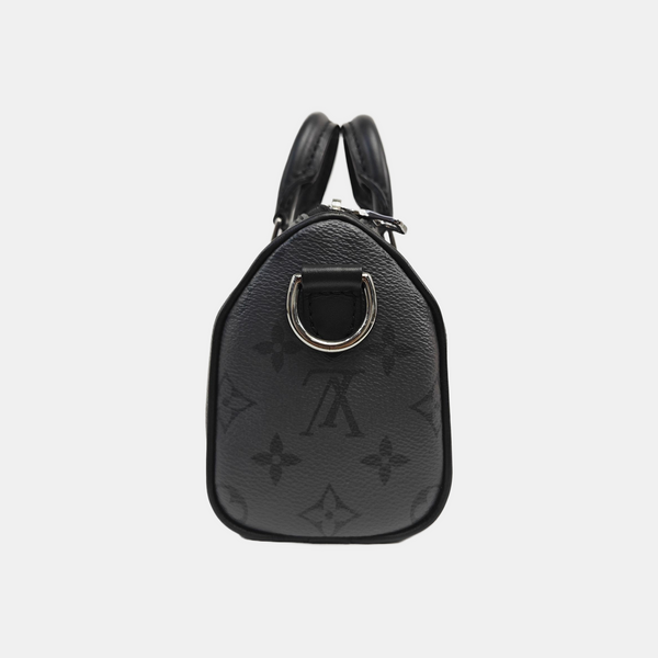 KEEPALL Mini Monogram Coated Canvas Black