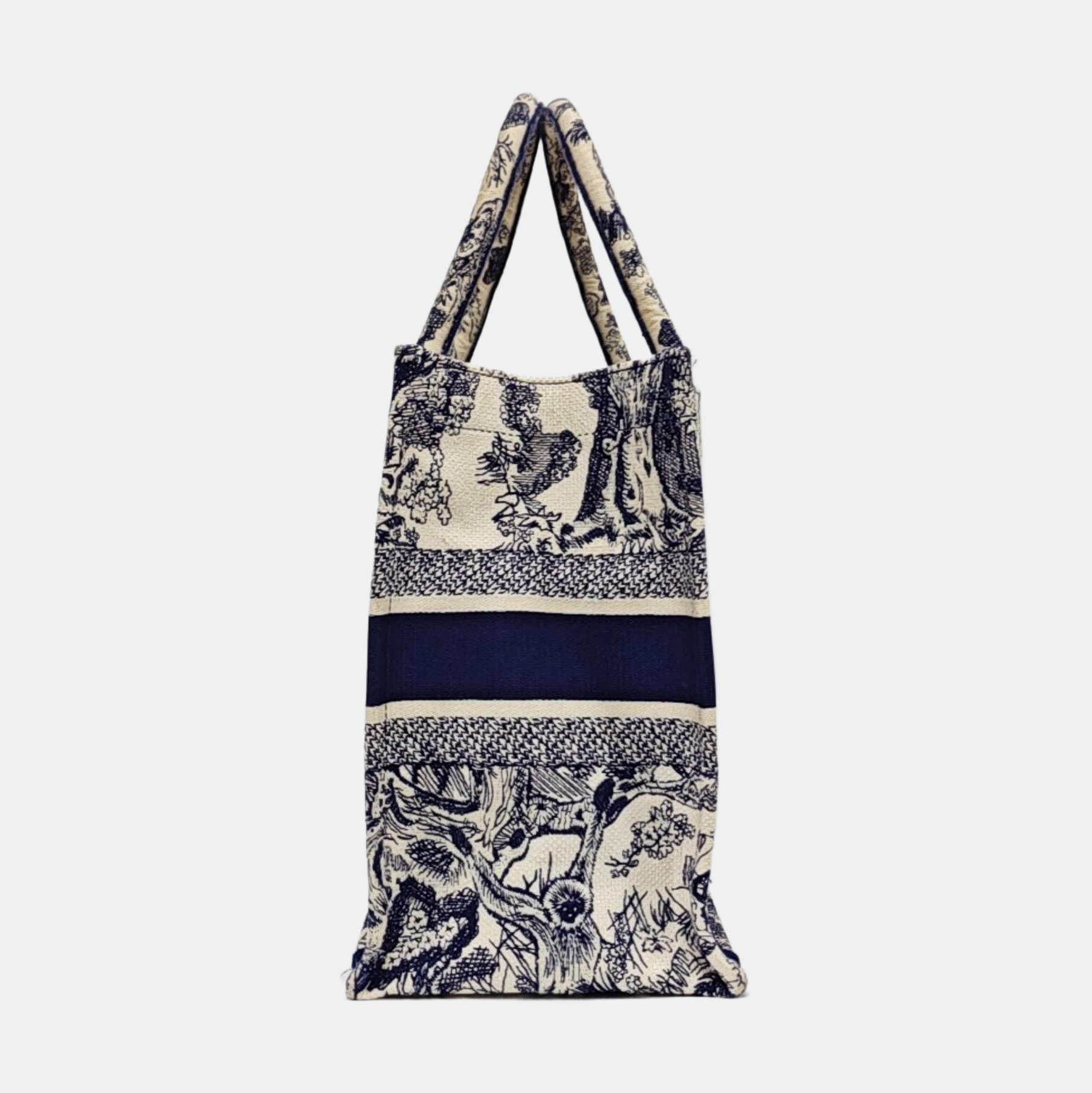 Authenticated pre-owned  Book Tote Medium Canvas Blue - Tote Bag at Looply