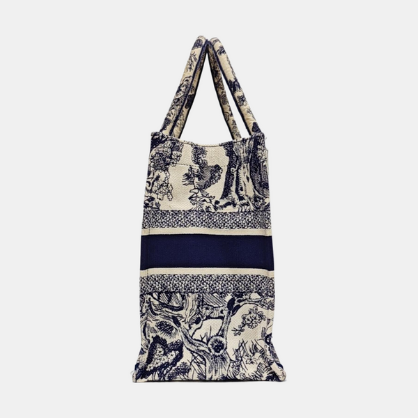 Authenticated pre-owned  Book Tote Medium Canvas Blue - Tote Bag at Looply