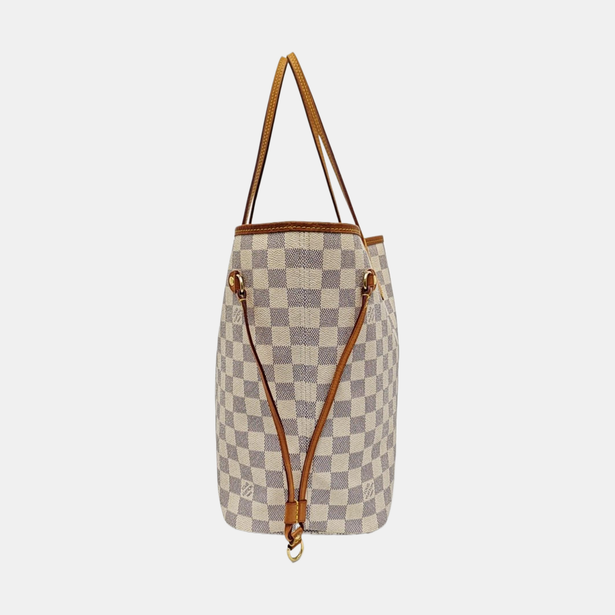 NEVERFULL MM Damier Azur Coated Canvas Beige