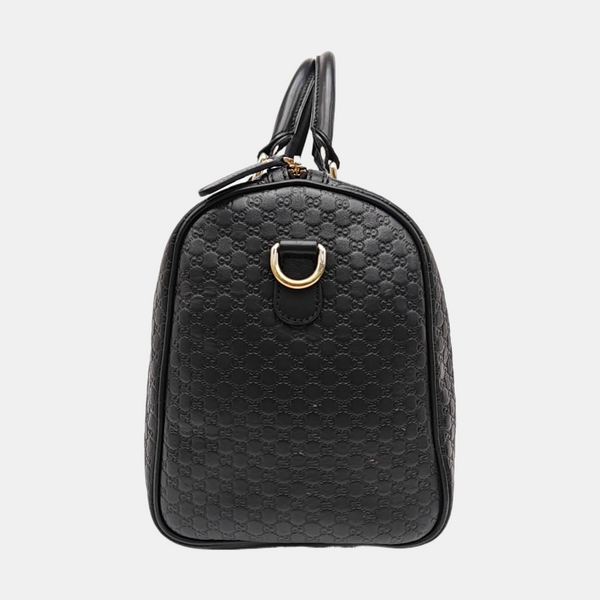 Microguccissima Monogram Calfskin Black