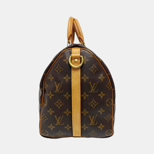 SPEEDY 35 Monogram Coated Canvas Brown