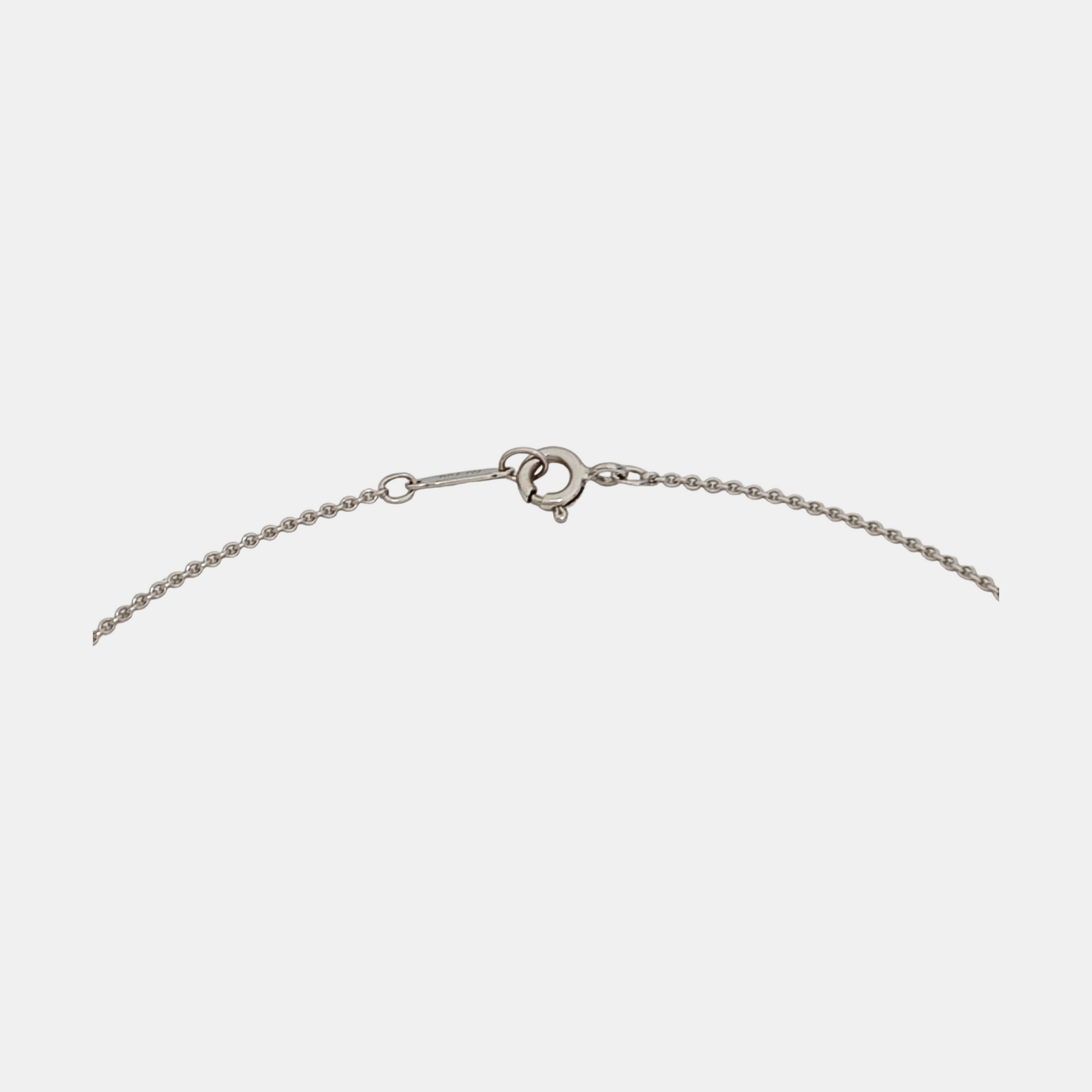 Tiffany Cobblestone 18k White Gold Silver Necklace