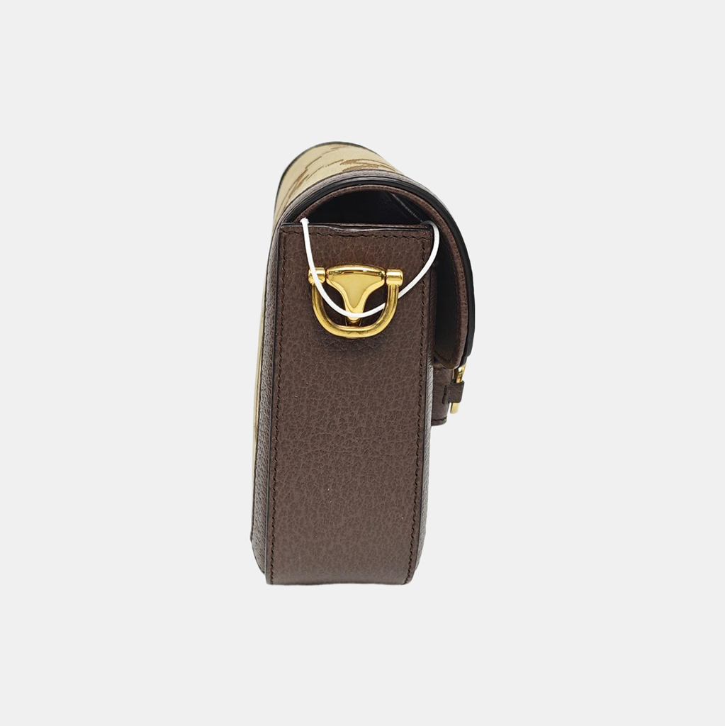 Horsebit 1955 Mini Monogram Canvas Beige