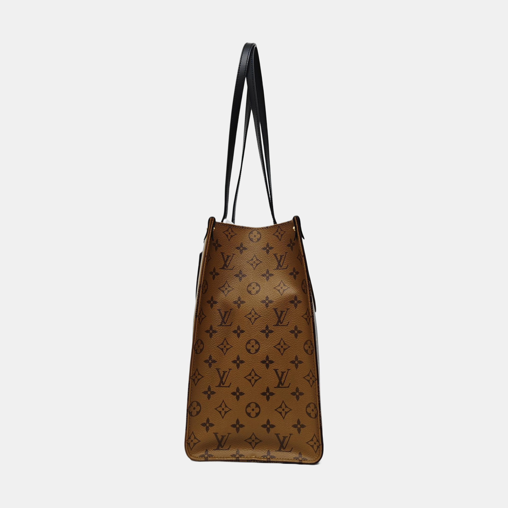 ONTHEGO GM Monogram Coated Canvas Brown