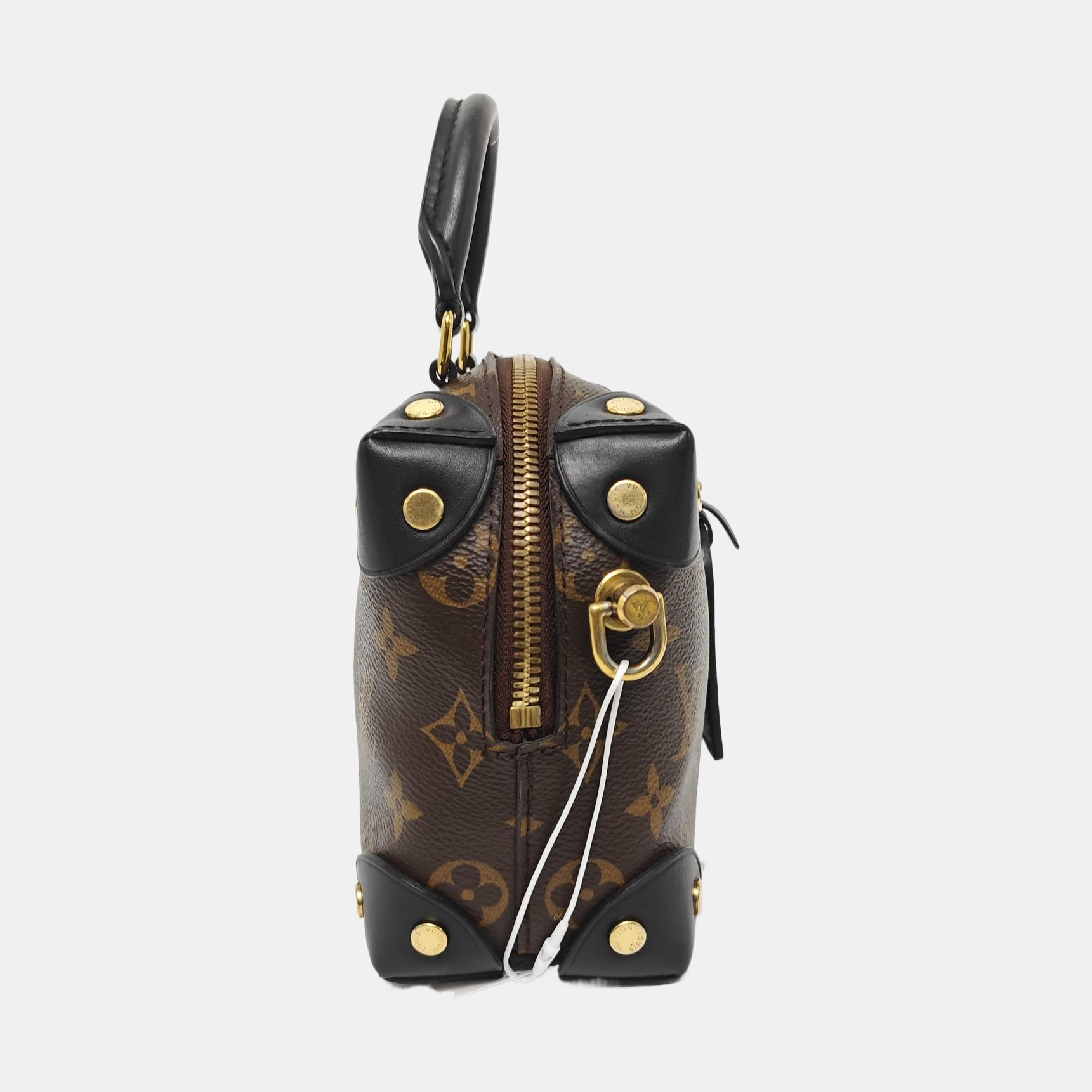 PETITE MALLE Monogram Coated Canvas Brown