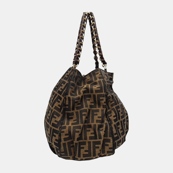 Canvas Shoulder Bag Brown
