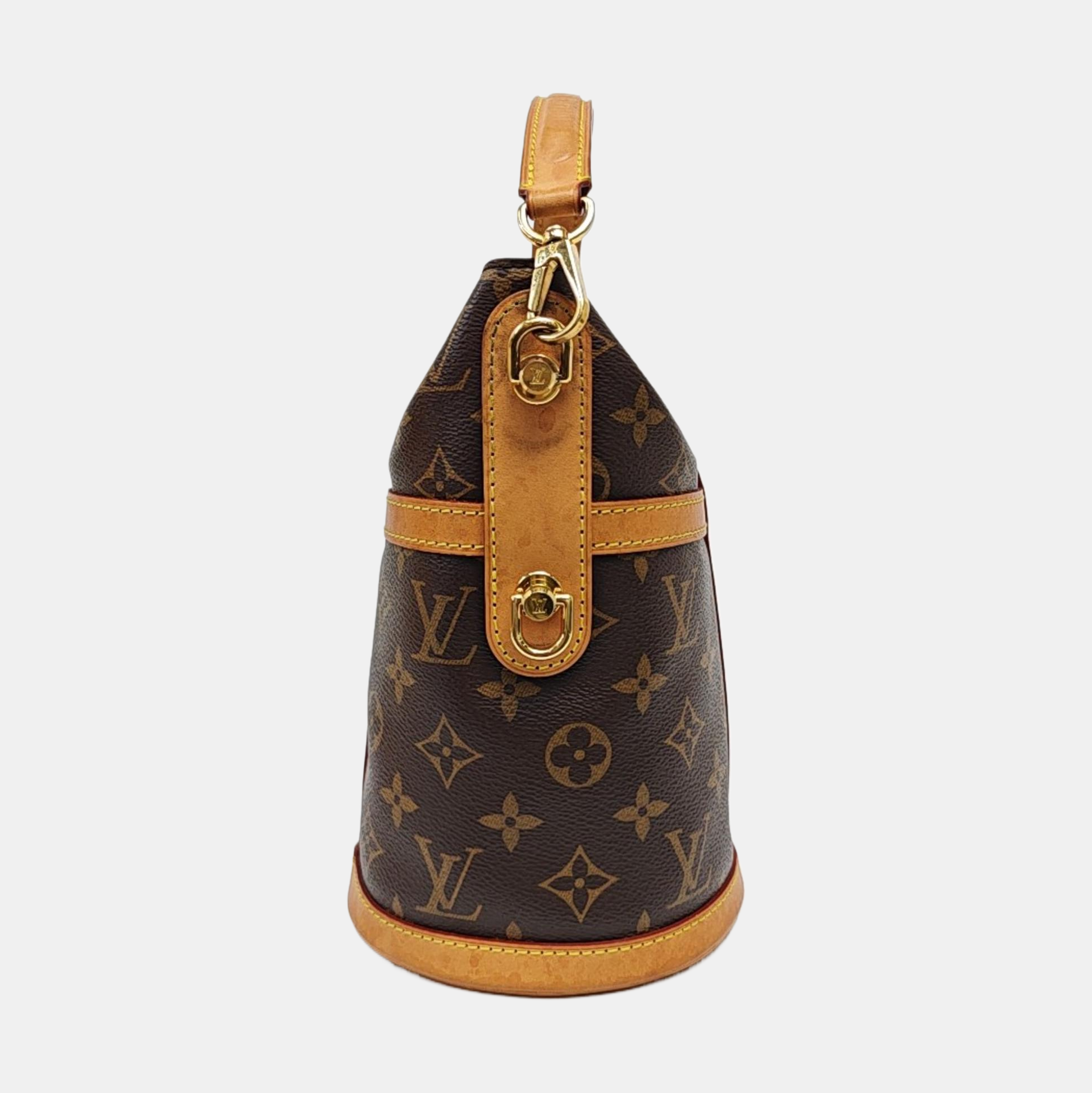 DUFFLE Monogram Coated Canvas Brown
