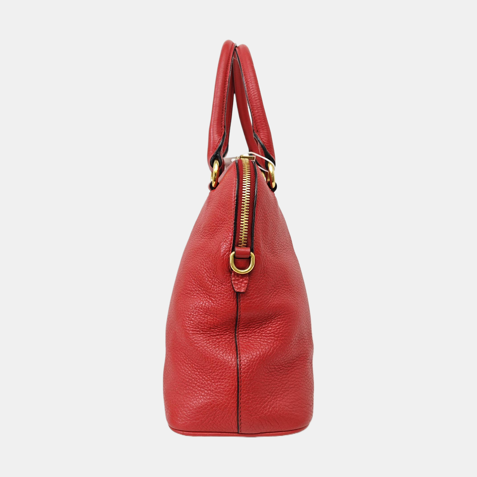 Calfskin Shoulder Bag Red