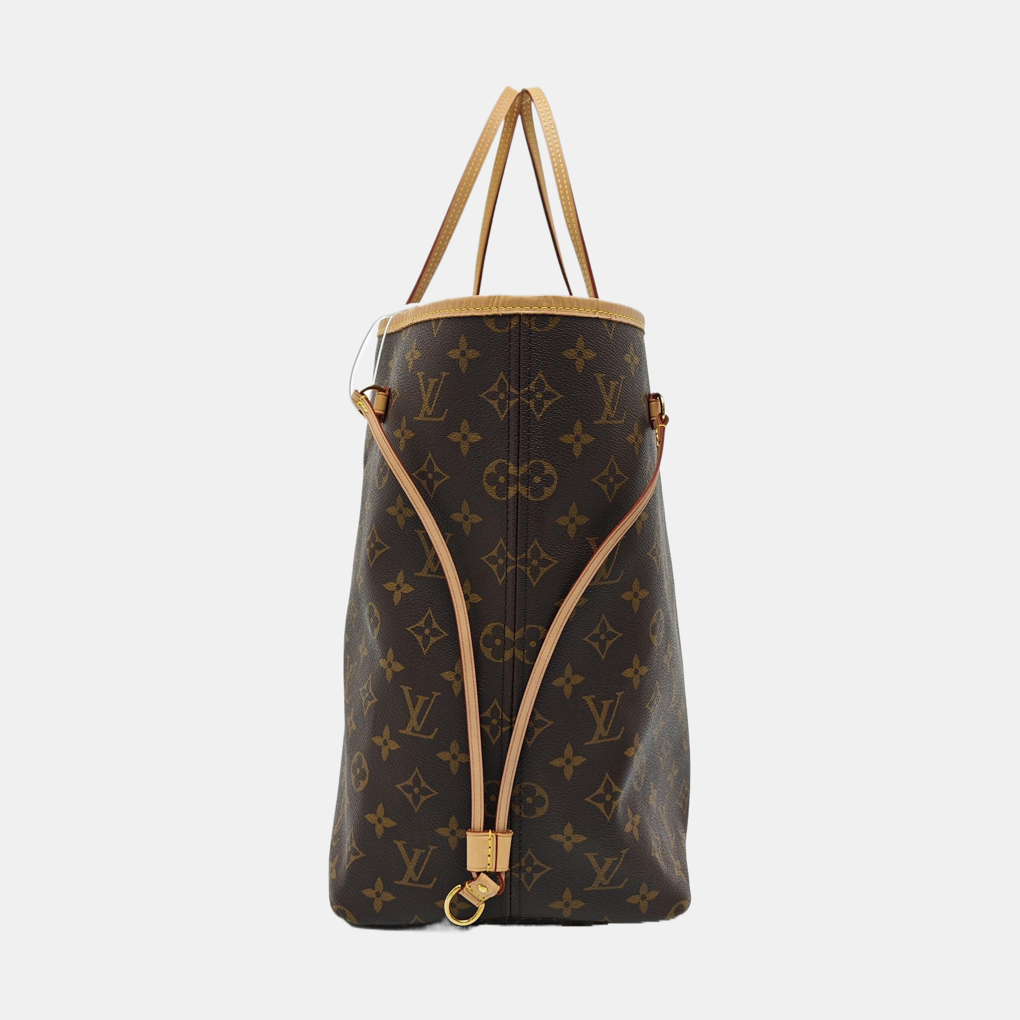 NEVERFULL GM Monogram Coated Canvas Brown