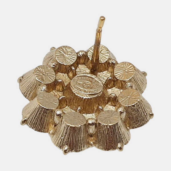 Metal Gold Stud Earrings