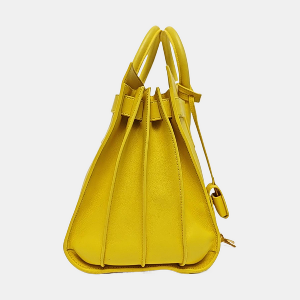 SAC DE JOUR Small Calfskin Yellow