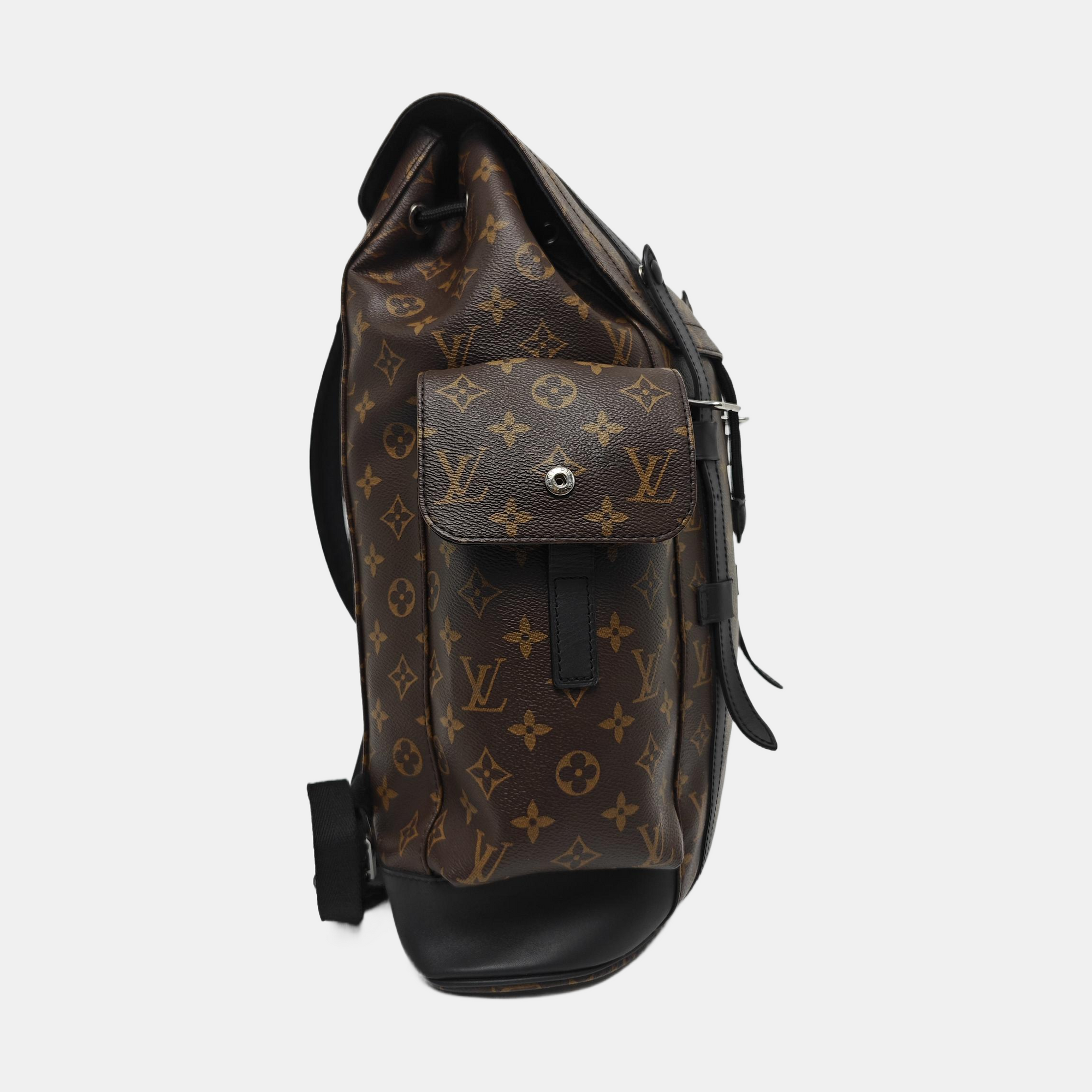 CHRISTOPHER MM Monogram Coated Canvas Brown