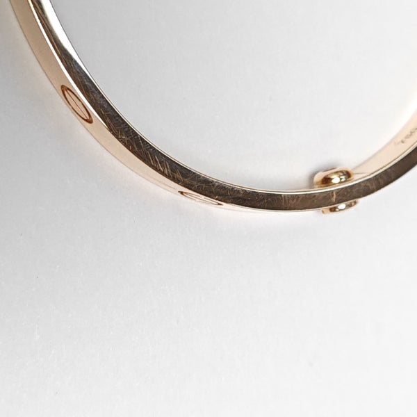LOVE 18k Rose Gold Bangle