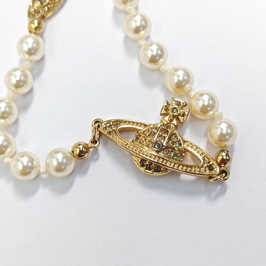 Faux Pearl White Bracelet