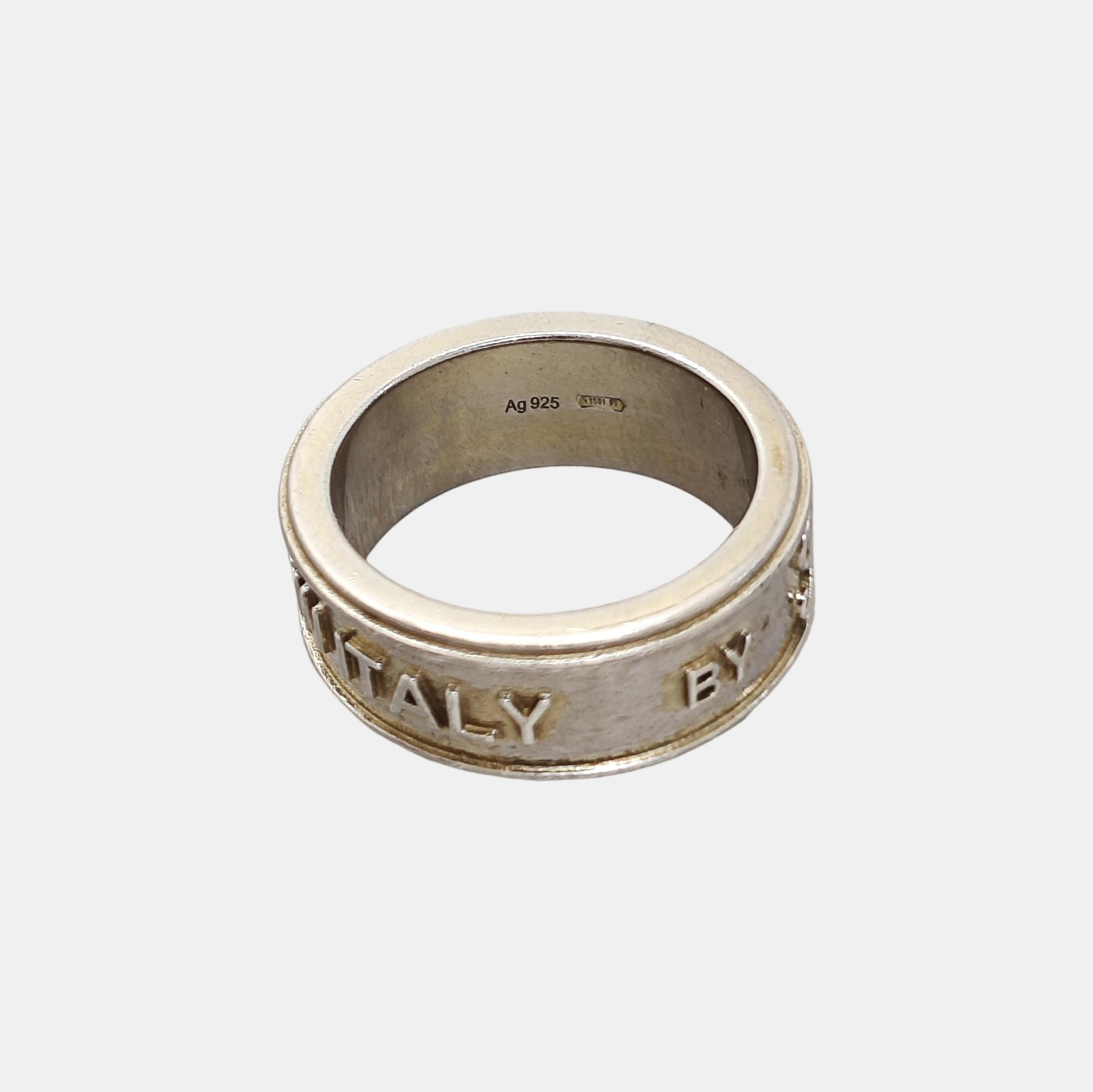 Interlocking G 925 Sterling Silver Ring HK 12