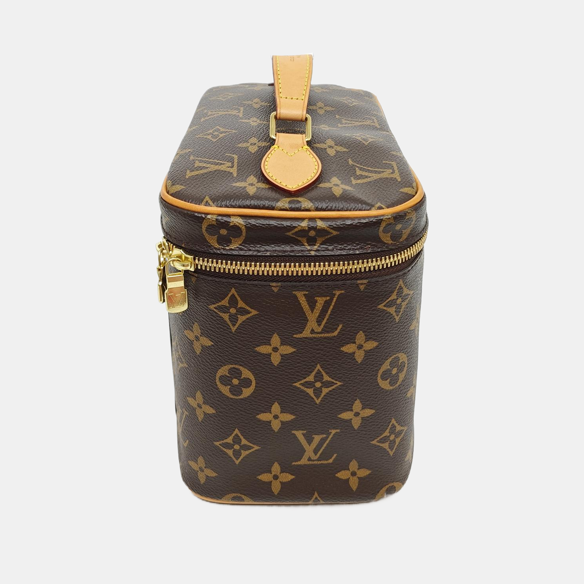 NICE BB Monogram Coated Canvas Brown