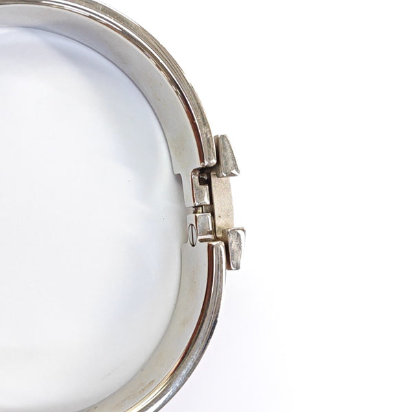 Clic H Metal Silver Bangle
