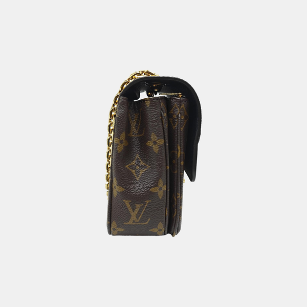 MARCEAU Monogram Coated Canvas Brown