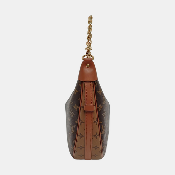 LOOP HOBO Monogram Coated Canvas Brown