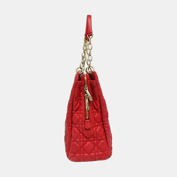 Dior Soft Cannage Lambskin Red