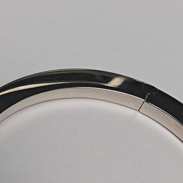 Tiffany T 18k White Gold Silver Bangle