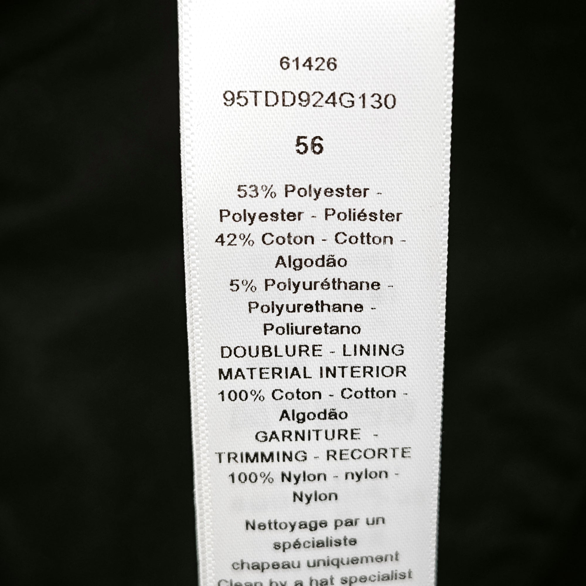 Polyester Hat Black