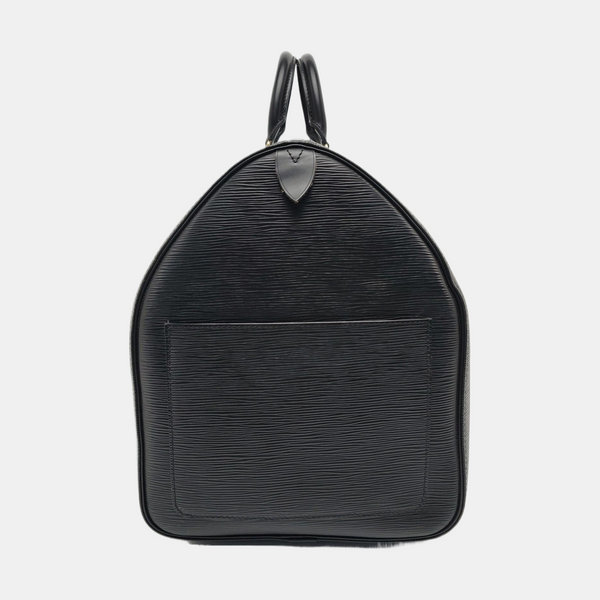 Authenticated pre-owned  KEEPALL 55 Epi Black - Top Handle Bag at Looply