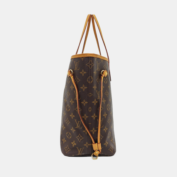 NEVERFULL MM Monogram Coated Canvas Brown