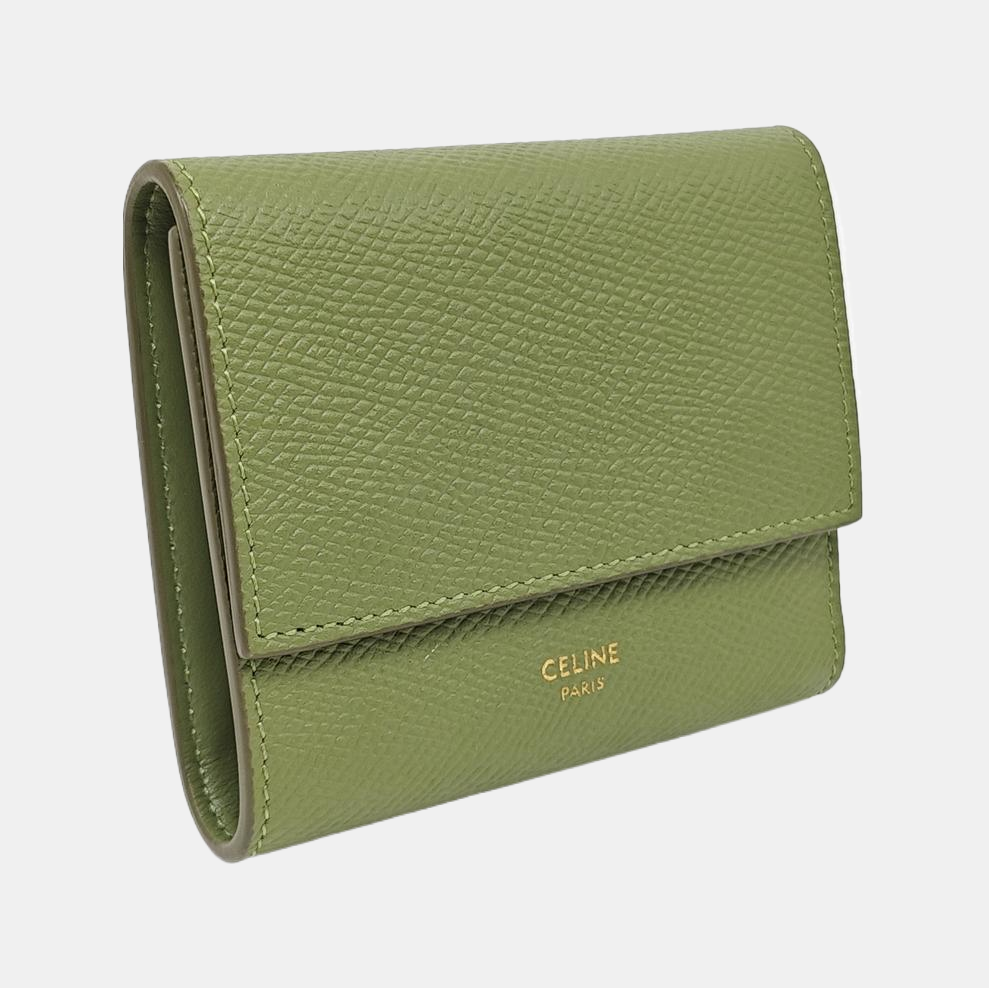 Calfskin Wallet Small Green