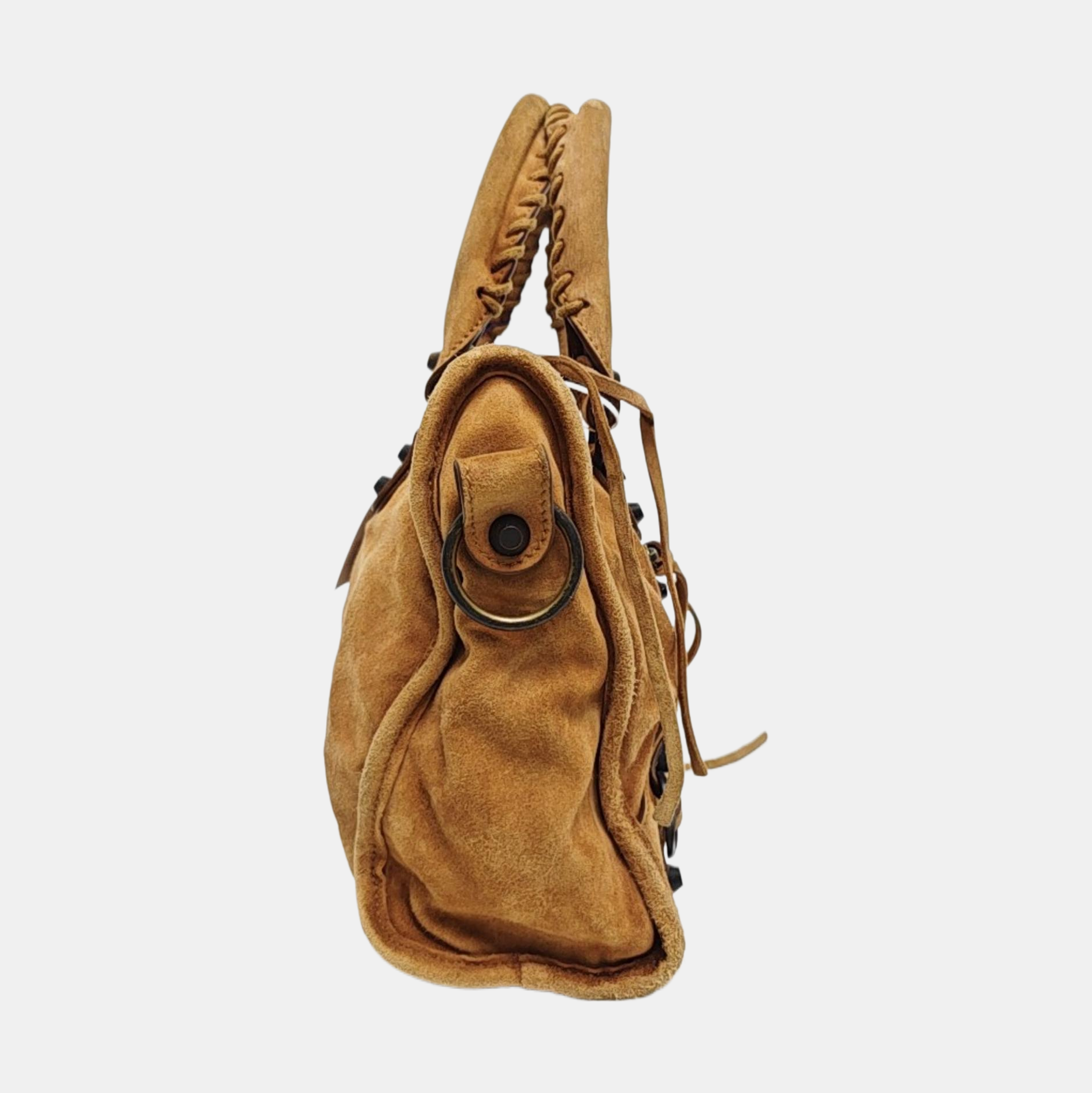 LE CITY Small Suede Brown