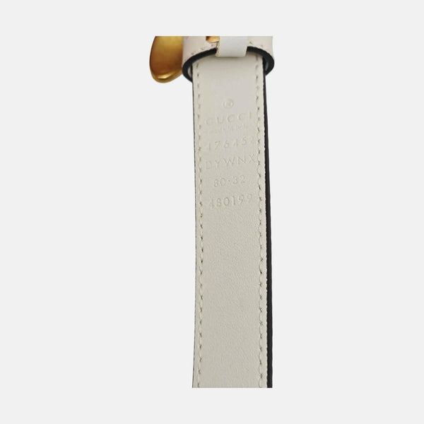 Leather Belt White